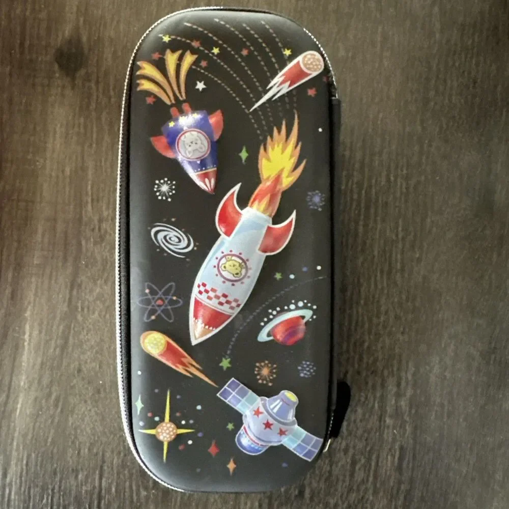 Hero Outer Space Zipper Pencil Case Astronaut Galaxy School Pouch